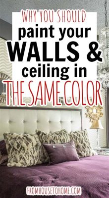 Should I Paint My Ceiling and Walls the Same Color White? And Why Not Add a Dash of Unicorn Sparkles While You're At It?