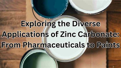  Zinc Oxide – Exploring its Applications in Pharmaceuticals and Ceramics!